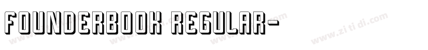 FounderBook Regular字体转换